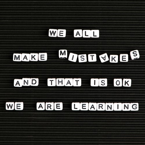 We all make mistakes, and that OK when we are learning